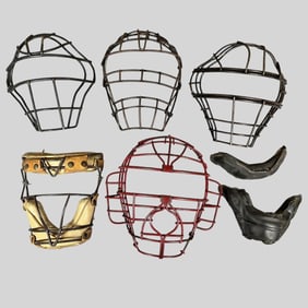 Lot of 5 Vintage Baseball Catcher Masks