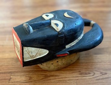 Carved Wooden African Tribal Ivory Coast Mask