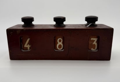 Antique Ships Maritime Wooden Course Indicator Box