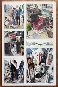 Yves B. Martin (20th c.) Surrealist Painting 1983