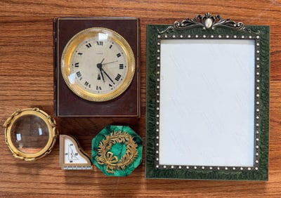 Lot of 5 Assorted Miscellaneous Desk Pieces