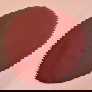 Carl Ostendarp (Modern) Mixed Media Painting: 3-D Dimensional Artwork on Wood. Titled 'Imitation.' Artist signed on the back of the frame. Dated 1991. Signed & dated on verso - Urethane Foam, Linen, Burlap over Wood. Approx. Frame Dimensions (in)