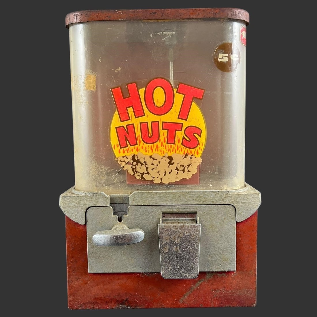 Vintage Hot Nuts 5¢ CoinOp Vending Machine (1 of 8)