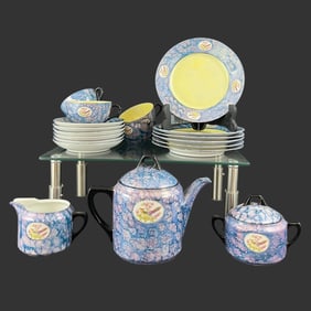 RW Bavaria Germany Luster Porcelain Tea Set