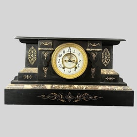 Ansonia New York Marble & Gilt Mantel Clock