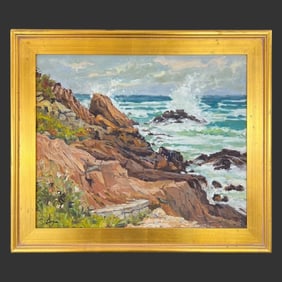 Chris Coyne (Modern) Seascape Painting on Board