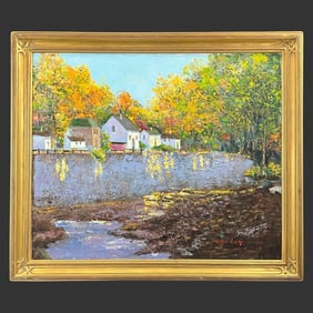 Hon Eng (Modern) Landscape Oil Painting on Canvas