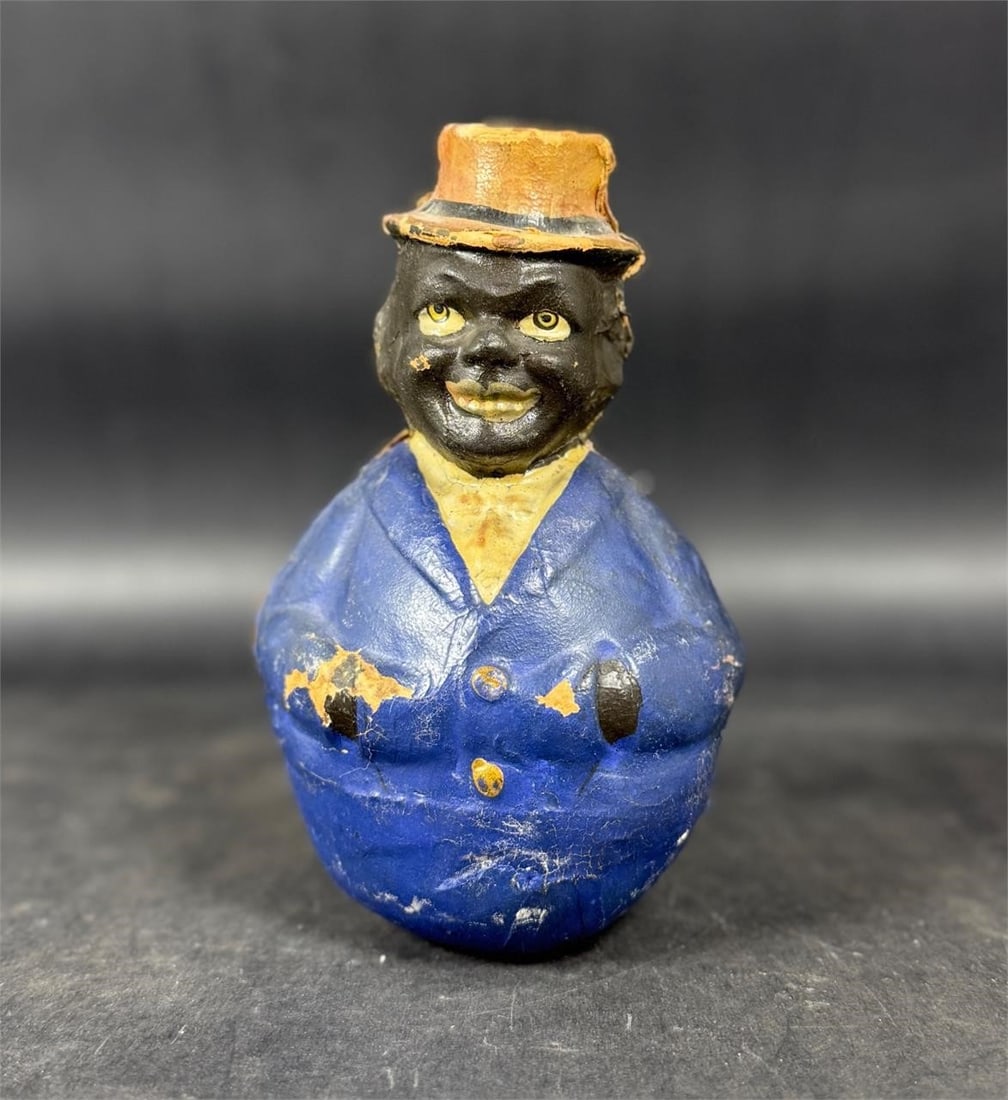 1920s Black Americana Rolly Dolly Roly Poly Doll (1 of 8)