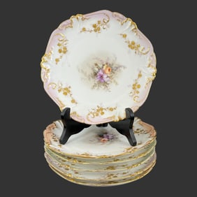 Lot of 6 Limoges France Porcelain Plates