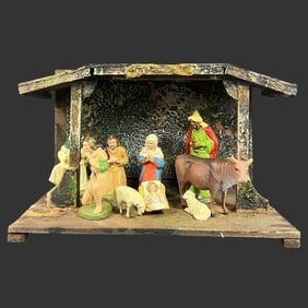 German Nativity Scene Jesus Christ Music Box