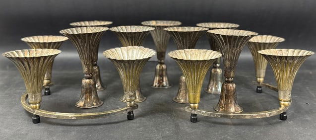 Sheffield Silver Plate Candlestick Holders
