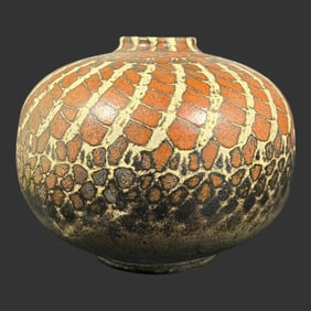 James Franklin (Santa Fe, NM) Pottery Raku Vase