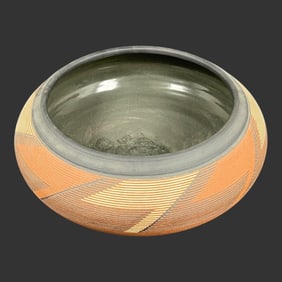 Signed Earthenware Southwestern Pottery Bowl