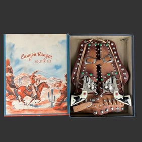 Canyon Ranger Toy Cap Gun Holster Set w/ Box