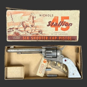 Nichols Stallion 45 Six Shooter Cap Pistol