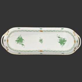 Herend Hungary Chinese Bouquet Hand Painted Tray