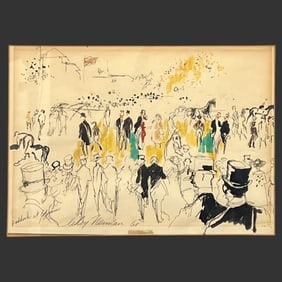 Leroy Neiman (US, 1921-2012) Mixed Media