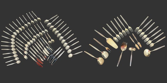 Raadvad Frigast Sterling SIlver Flatware Set