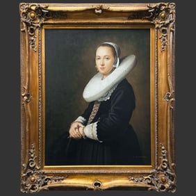 'A Portrait of a Young Lady' Oil Painting