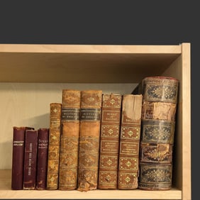 Lot of 9 Antique Miscellaneous Hardcover Books