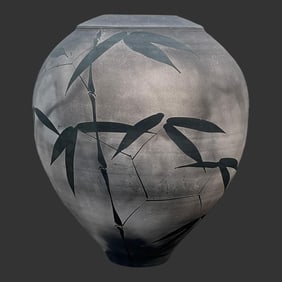 A. Jeffrey Zigulis (B.1954) Raku Pottery Vase 1980