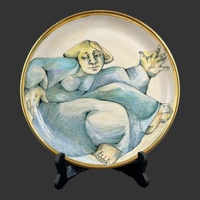 Mary Lou Higgins (USA, 1926-2012) Ceramic Plate