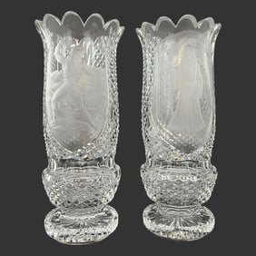 Waterford Cut Crystal 'Samson' & 'Macbeth' Vases