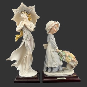 Lot of 2 Giuseppe Armani Porcelain Figurines