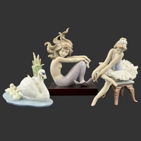 Lot of 3 Lladro Spain Porcelain Figurines