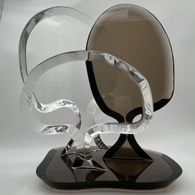 Hivo Van Teal (20th C.) Lucite MCM Sculpture