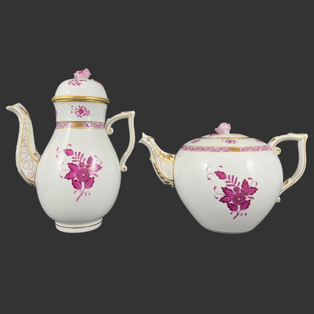 Herend Chinese Bouquet Porcelain Tea & Coffee Pot (1 of 13)