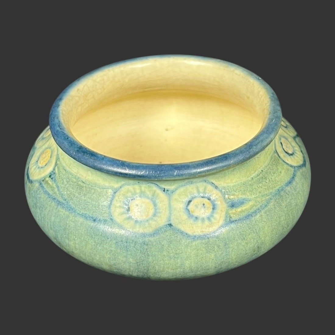 Newcomb College Art Pottery Light Blue Bowl (1 of 7)