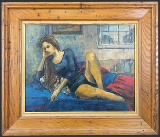 B. Schwartz (Unknown) Oil Painting On Canvas