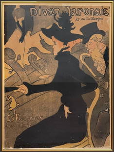 Divan Japonais by Henri de Toulouse-Lautrec Print: Divan Japonais by Henri de Toulouse-Lautrec Print. Henri de Toulouse-Lautrec (French, 1864-1901). "It was created to advertise a cafÃ©-chantant that was at the time known as Divan Japonais. The post