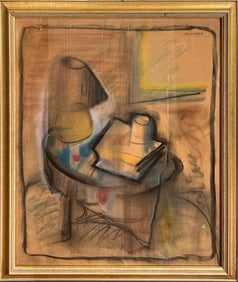 Earl Kerkam (USA,1891-1965) Charcoal Pastel Sketch