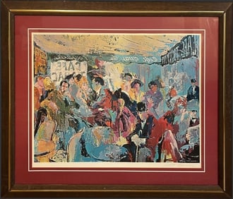 Leroy Neiman (US, 1921-2012) Paris Cafe Lithograph