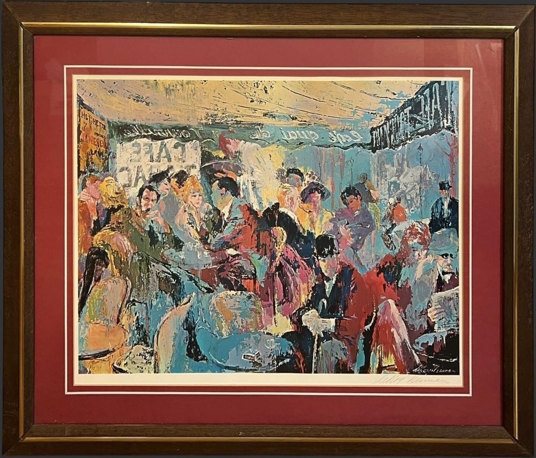 Leroy Neiman (US, 1921-2012) Paris Cafe Lithograph (1 of 8)
