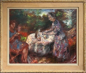 Lucien Philippe Moretti (French 1922 - 2000) Oil