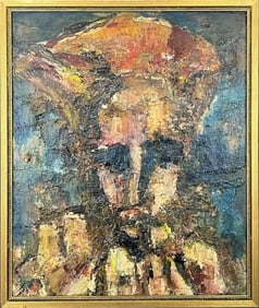In the taste of Eugene Leroy (French 1910-2000) Oil Painting