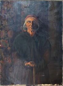 Native American Woman Oil Painting Portrait