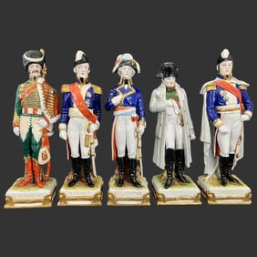 Five Scheibe-Alsbach Porcelain Napoleonic Generals