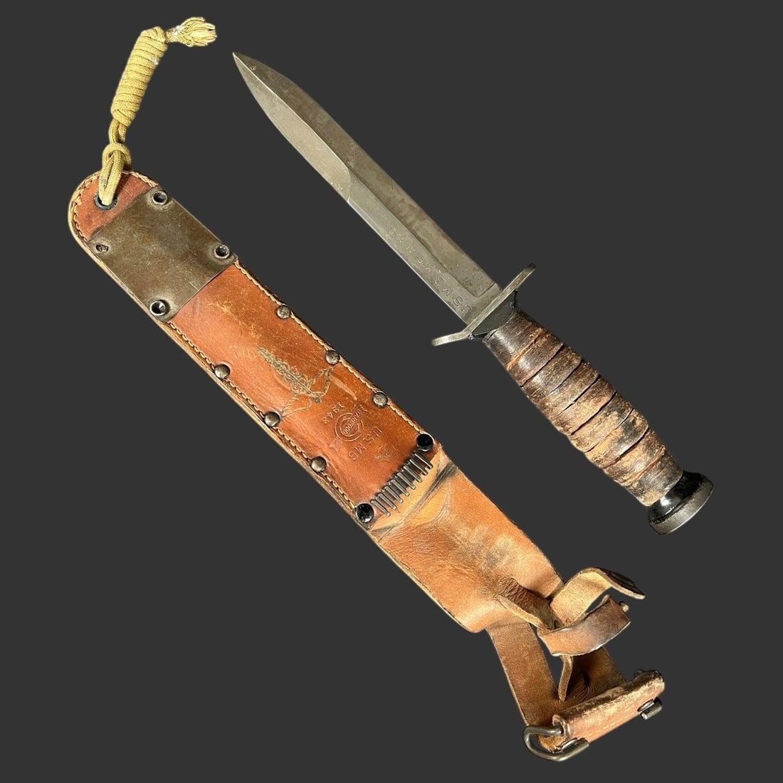 US M3 Imperial 1943 Trench Knife w/ Scabbard (1 of 13)