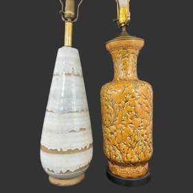 Lot of 2 Mid-Century Modern Ceramic Lamps
