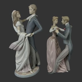 Lot of 2 Lladro Spain Porcelain Figurines