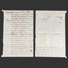 Imperial Hasburg Document Signed Latin Manuscript