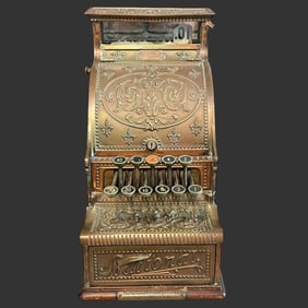 The National Model #210 Brass Cash Register