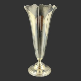 Vintage Sterling Silver Flower Vase