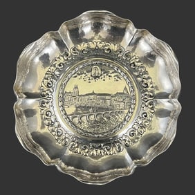 U. Sauter German 800 Silver Dish Basket Plate