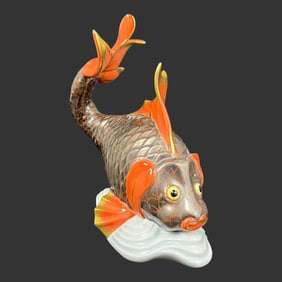Herend Hungary Porcelain Fish Figurine