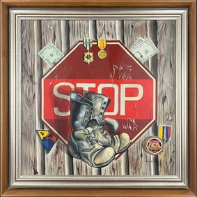 John Schadt (?) Trompe De L'oeil Painting On Board